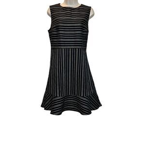 & Other Stories Black Striped Dress Size 10